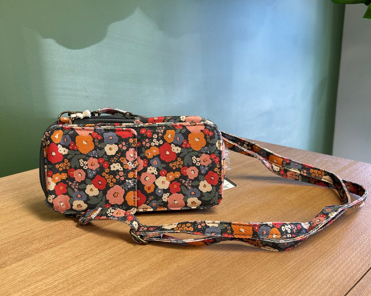 Vintage Floral Dual-Zip Hard Shell Pouch – Eyewear & Tech Essentials Case