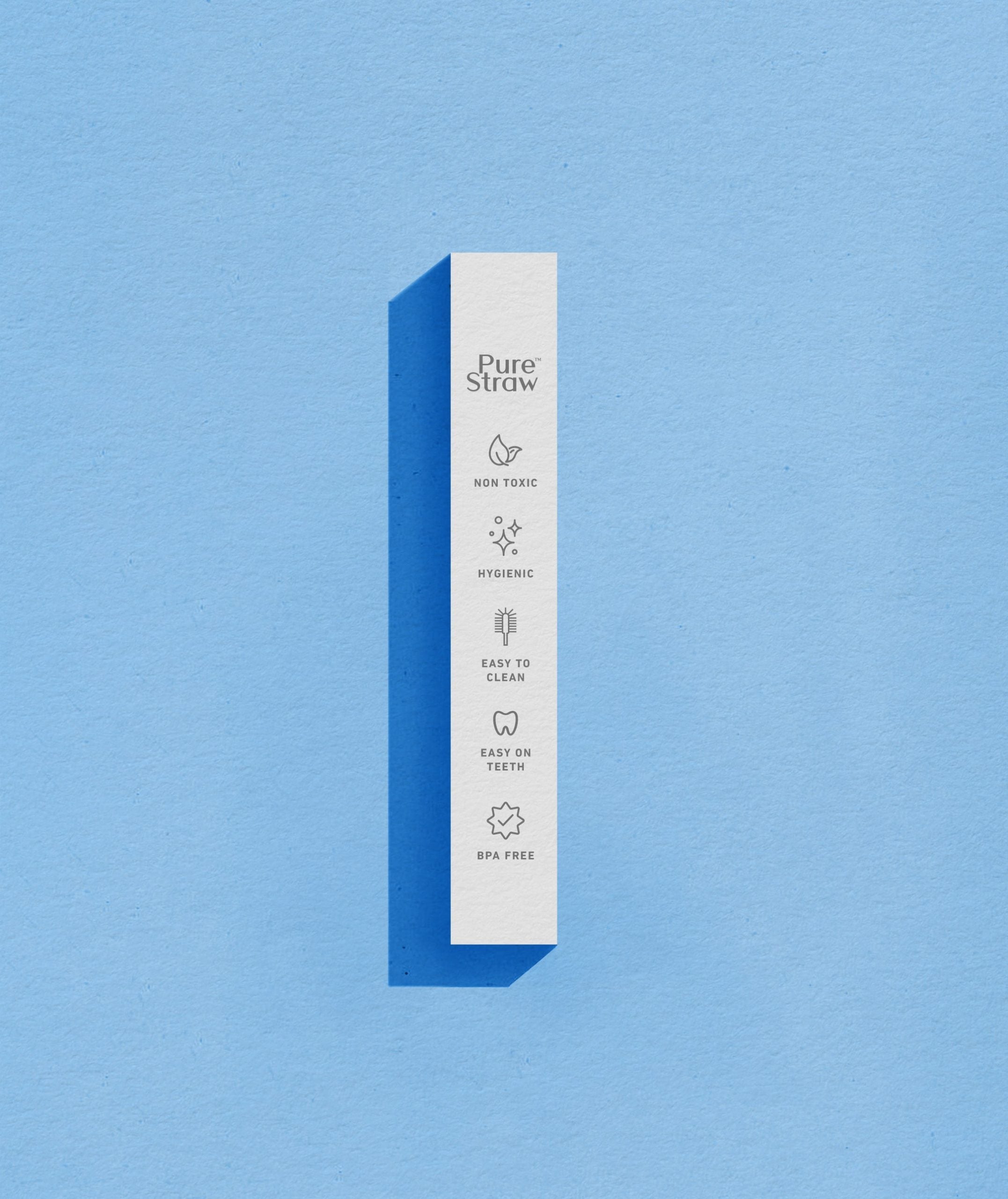 Reusable Straws with Cleaning Brush - Blue Breeze