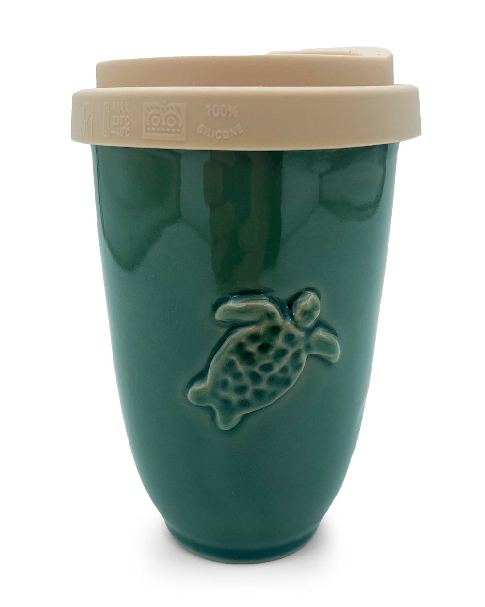 Green Sea Turtle Ceramic Travel Cup – 12oz