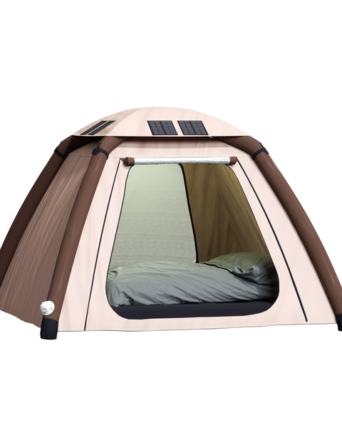 orange solar concept tent Solar Inflatable Tent | Quick Setup & Solar-Powered Camping Tent
