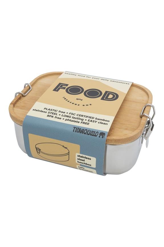 Lunch Box with Bamboo Lid 16.5cm