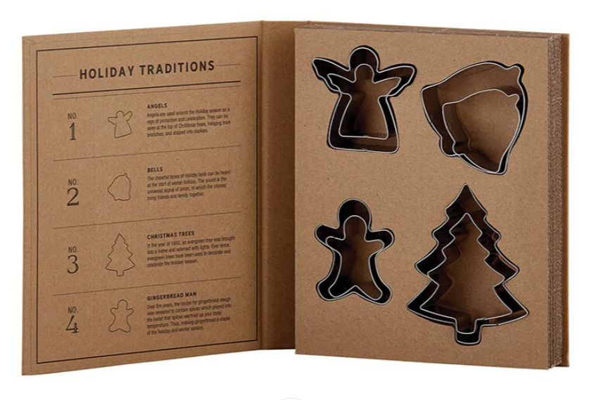 Holiday Cookie Cutter - Cardboard Book Set
